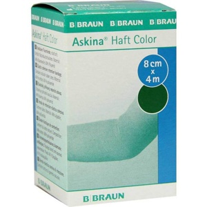 Askina Haftbinde Color 8cmx4m grün, 1 St Binden Produktbild