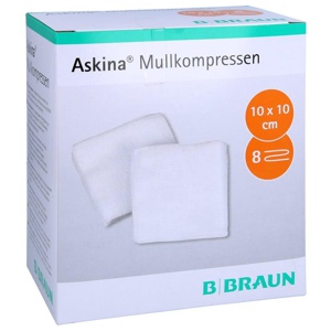 ASKINA Mullkompressen 10x10 cm steril Produktbild