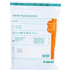 ASKINA Mullkompressen 10x10 cm steril Produktbild