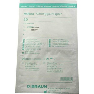 ASKINA Schlinggazetupfer pflaumengroß steril Produktbild