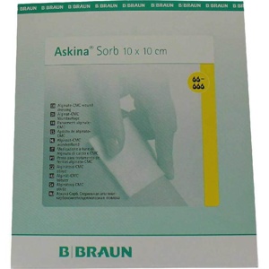 ASKINA Sorb Alginat CMC Wundauflage 10x10 cm ste. Produktbild