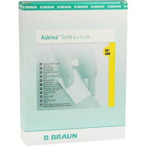 ASKINA Sorb Alginat CMC Wundauflage 6x6 cm steril Produktbild