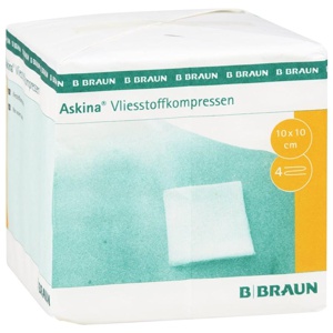 ASKINA Vliesstoffkompr.unsteril 10x10 cm 4fach Produktbild
