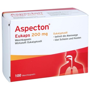 Aspecton Eukaps 200 mg Weichkapseln, 100 St Weichkapseln Produktbild