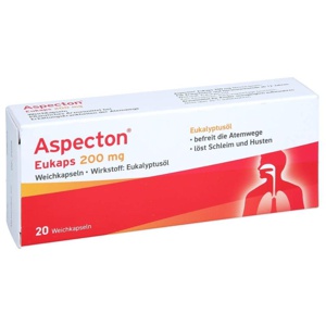 Aspecton Eukaps 200 mg Weichkapseln, 20 St Weichkapseln Produktbild