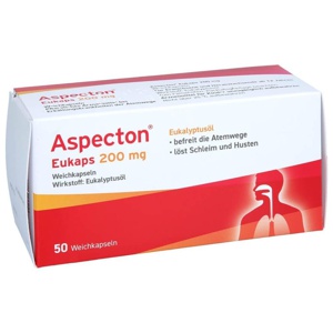 Aspecton Eukaps 200 mg Weichkapseln, 50 St Weichkapseln Produktbild