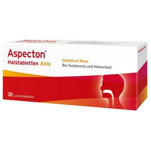Aspecton Halstabletten Lutschtabletten, 30 St Lutschtabletten Produktbild