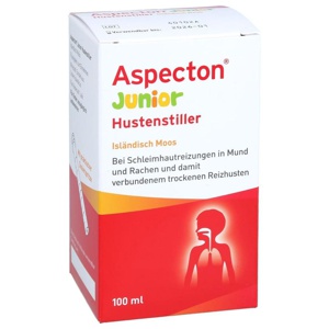 ASPECTON Junior Hustenstiller Isländisch Moos Saft Produktbild