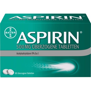 ASPIRIN 500 mg überzogene Tabletten Produktbild