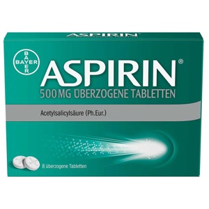ASPIRIN 500 mg überzogene Tabletten Produktbild