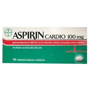 Aspirin cardio gastroresist tbl 100mg n98 toote pilt