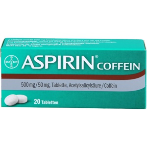 ASPIRIN Coffein Tabletten Produktbild