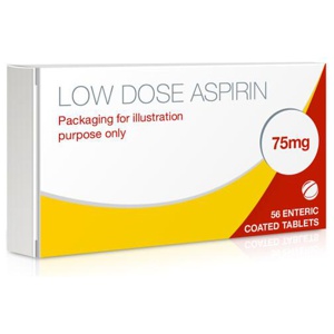 Aspirin Enteric Coated 75mg (Low Dose Aspirin) product image