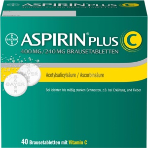 ASPIRIN PLUS C 40 St Brausetabletten Produktbild
