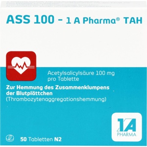ASS 100-1A Pharma TAH Tabletten Produktbild