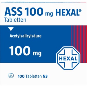 ASS 100 mg HEXAL Tabletten Produktbild