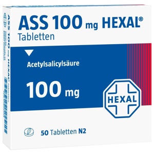 ASS 100 mg HEXAL Tabletten Produktbild