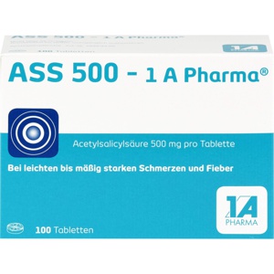 ASS 500-1A Pharma Tabletten Produktbild