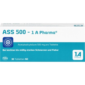ASS 500-1A Pharma Tabletten Produktbild
