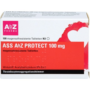 ASS AbZ PROTECT 100 mg magensaftresist.Tabl. Produktbild
