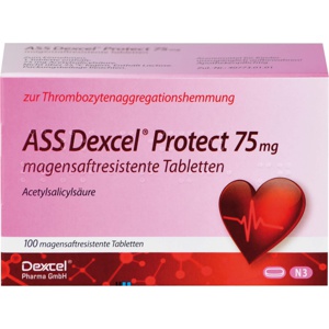 ASS Dexcel Protect 75 mg magensaftres.Tabletten Produktbild