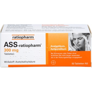 ASS-ratiopharm 300 mg Tabletten Produktbild