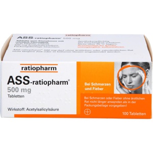 ASS-ratiopharm 500 mg Tabletten Produktbild