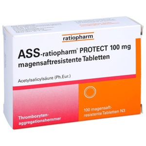ASS-ratiopharm PROTECT 100 mg magensaftr.Tabletten Produktbild