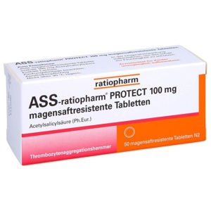ASS-ratiopharm PROTECT 100 mg magensaftr.Tabletten Produktbild