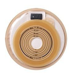 Assura 1-dels, absorptionsb. sluten häftpåse, Minicap beige, hål 20-55 mm fodrad 30 st produkt bild