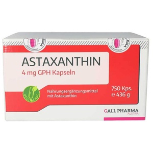 Astaxanthin 4 mg GPH Kapseln, 750 St Kapseln Produktbild