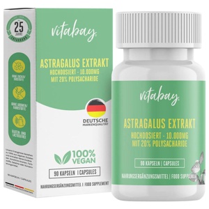 Astragalus Extrakt 10.000 Mg Hochdosiert Kapseln Produktbild