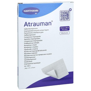 Atrauman 7,5x10 cm steril Kompressen, 10 St Kompressen Produktbild