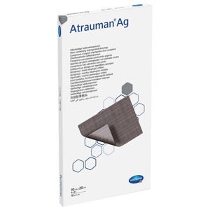 ATRAUMAN Ag 10x20 cm steril Kompressen Produktbild