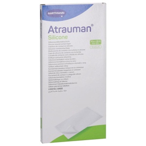 ATRAUMAN Silicone steril 10x20 cm Kompressen Produktbild