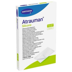 ATRAUMAN Silicone steril 7,5x10 cm Kompressen Produktbild