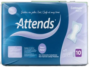 Attends Contours Regular 10 Pads Pack of 21 product image