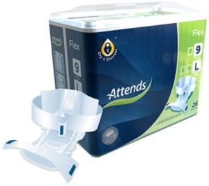 Attends Flex 9 L beltebleier 26 stk produktbilde
