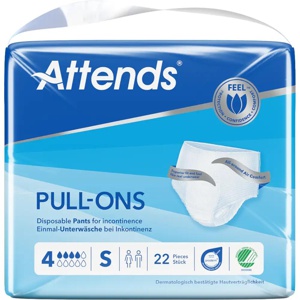 Attends Pull-Ons 4 S - bleiebukse for urinlekkasje 22 stk produktbilde