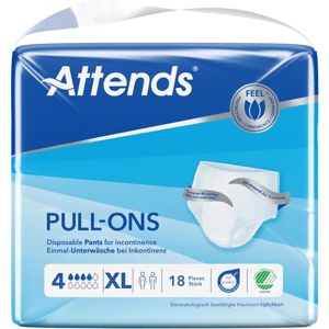 Attends Pull-Ons 4 XL bleiebukse for urinlekkasje 18 stk produktbilde