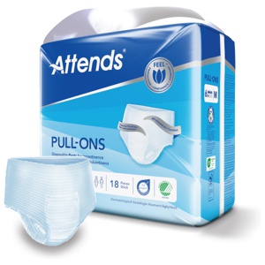 Attends Pull-Ons 6 M – Bleiebukse for urinlekkasje   18 stk produktbilde