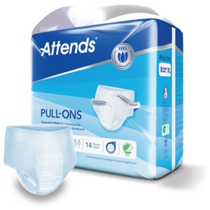 Attends Pull-Ons 8 XL – Bleiebukse for urinlekkasje   14 stk produktbilde