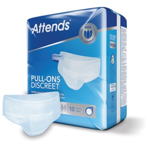 Attends Pull-Ons Discreet Underwear buksebleie 3M 10 stk produktbilde