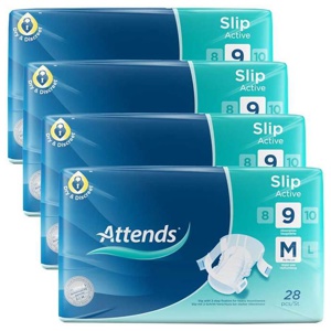 ATTENDS Slip Active 9 medium Box 4X28 St Produktbild