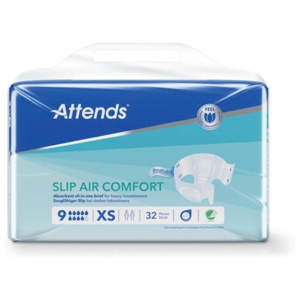 Attends Slip Air Comfort 9 XS teipbleier 32 stk produktbilde