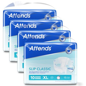 Attends SLIP CLASSIC 10 XL Box 4X15 St Beutel Produktbild