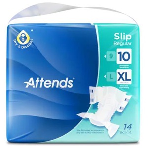 Attends Slip Regular 10 XL teipbleie 14 stk produktbilde