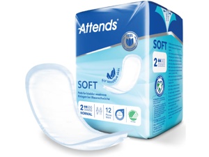 Attends Soft 2 Normal bind for urinlekkasje 12 stk produktbilde