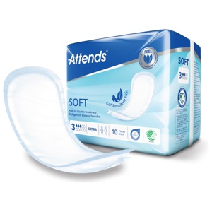 Attends Soft 3 Extra Plus bind for urinlekkasje 10 stk produktbilde