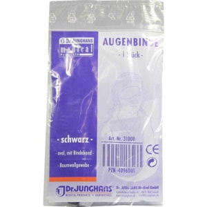 AUGENBINDE oval m.Bindeband schwarz Produktbild